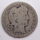 1904-O Barber Quarter, Abt Good Circulated Coin, Store