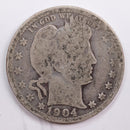 1904-O Barber Quarter, Good Circulated Coin, Store