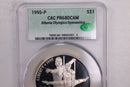 1995-P Atlanta Olympics Gymnastics, Silver Commem, CAC PR68, Store