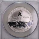 1995-P Atlanta Olympics Gymnastics, Silver Commem, CAC PR68, Store