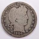 1906 Barber Quarter, Good Circulated Coin, Store