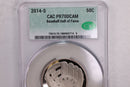 2014-S Baseball Hall of Fame., Half Dollar Commemorative., CAC PR70., Store GMC105