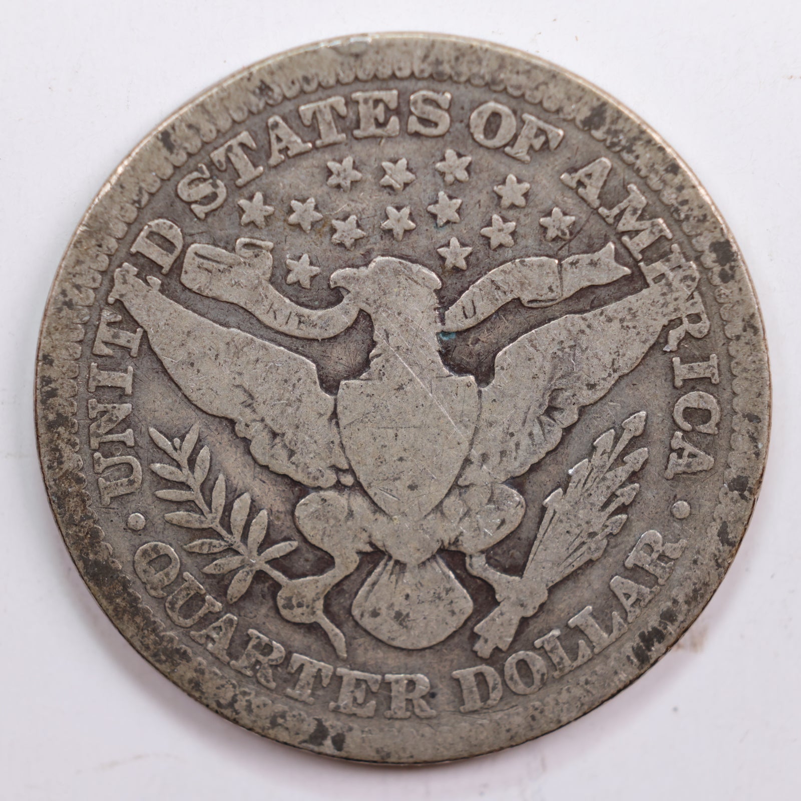 1906 Barber Silver Quarter, Good Circulated Collectible Coin, Store #QR703