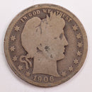 1906-O Barber Quarter, Good Circulated Coin, Store