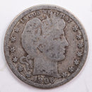 1906 Barber Quarter, Very Good Circulated Coin, Store