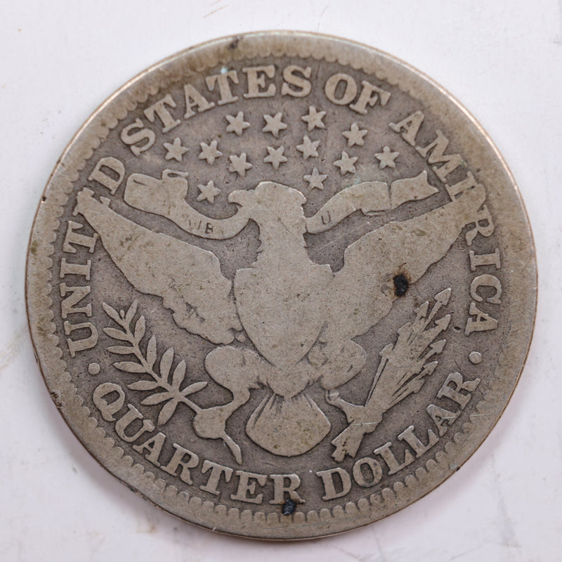 1907 Barber Quarter, Good Circulated Coin, Store