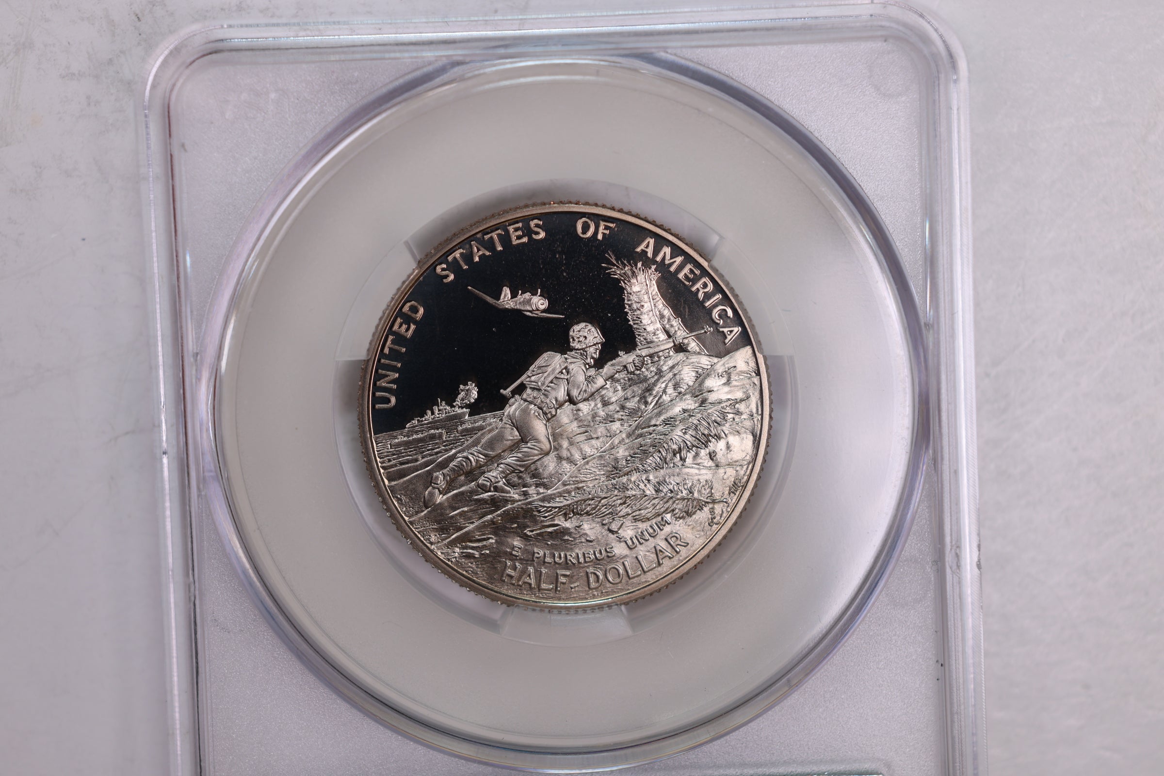 1991-95 WWII., Half Dollar Commemorative., CAC PF68., Store GMC107