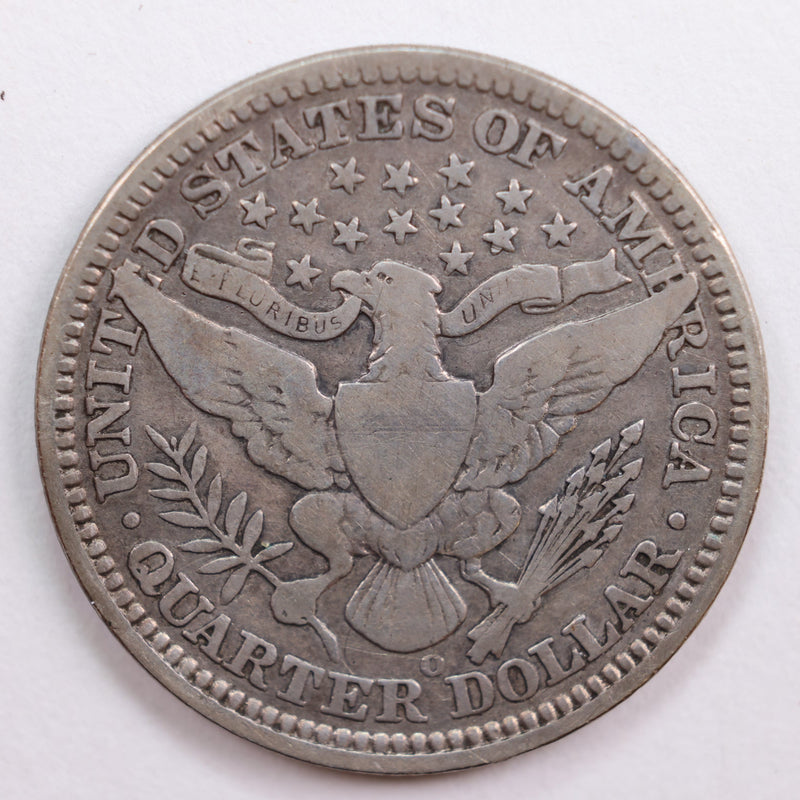 1907 Barber Quarter, Fine Circulated Coin, Store