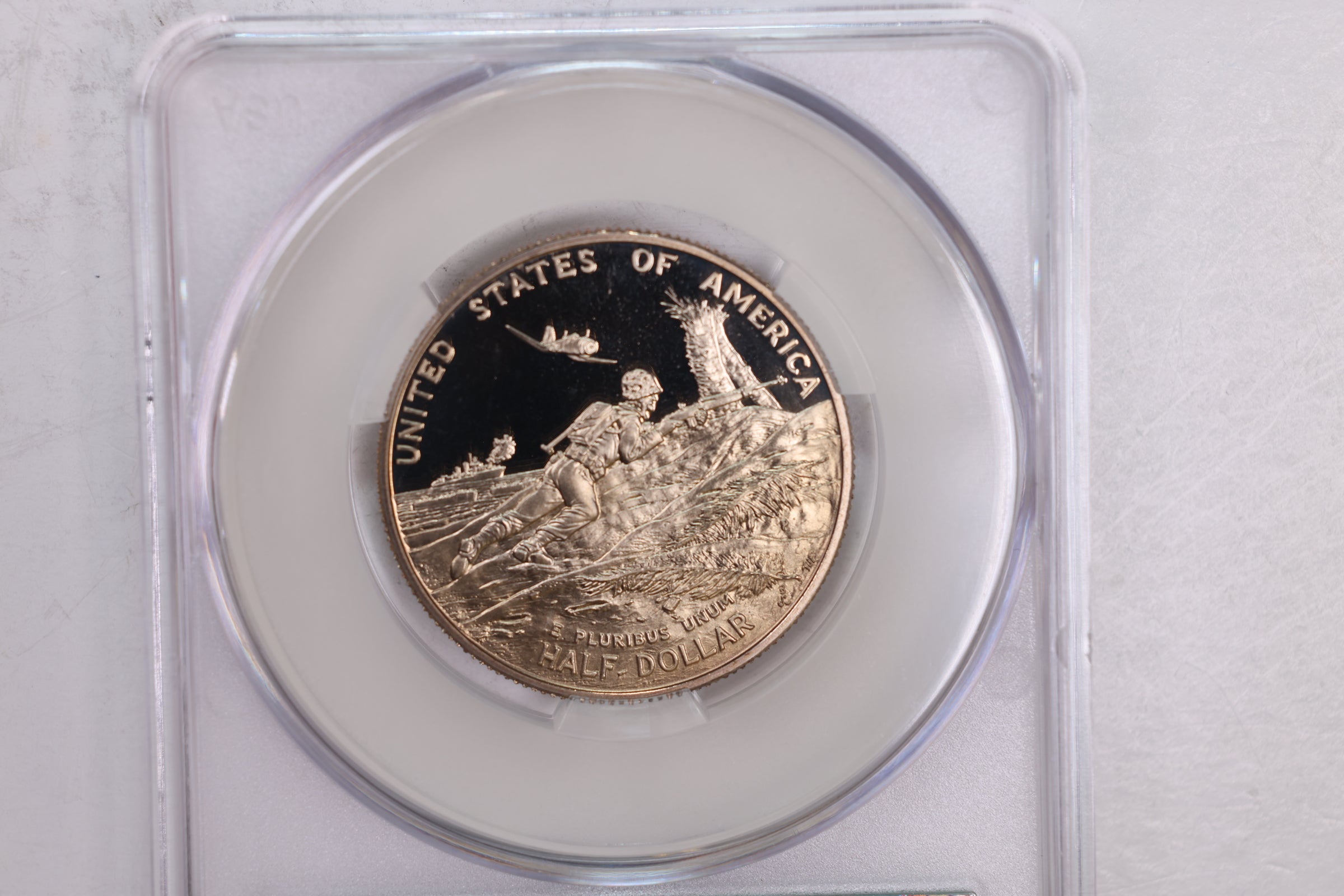 1991-95 WWII., Half Dollar Commemorative., CAC PF68., Store GMC109