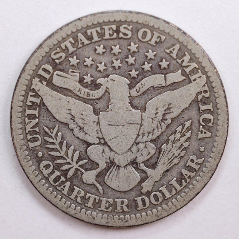 1907 Barber Quarter, Fine Circulated Coin, Store