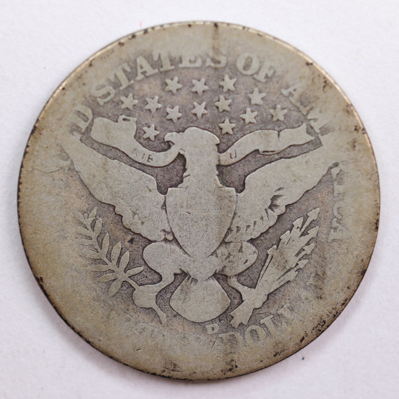 1907-D Barber Quarter, Abt Good Circulated Coin, Store