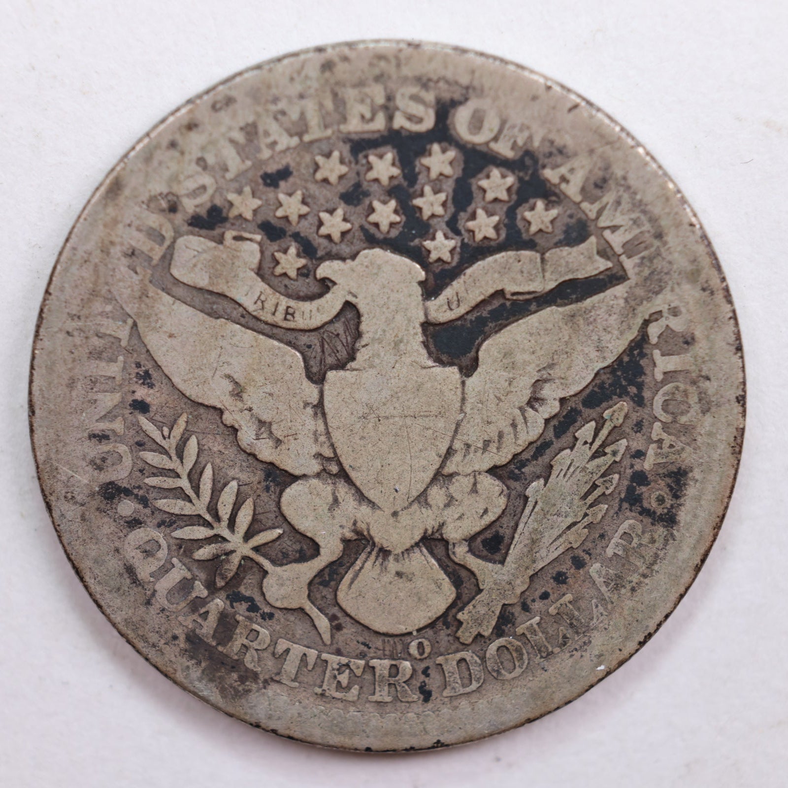 1907-O Barber Quarter, About Good Circulated Coin, Store #QR714