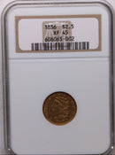 1836 $2.50 Quarter Eagle, Classic Head, Circulated, NGC XF-45, Store Sale