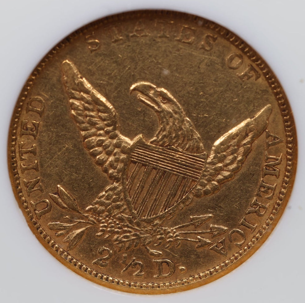 1836 $2.50 Quarter Eagle, Classic Head, Circulated, NGC XF-45, Store Sale #G0141.