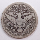 1909 Barber Quarter, Very Good+ Circulated Coin, Store