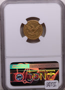 1843-D $2.50, Gold Quarter Eagle, DAHLONEGA Mint, NGC Fine-15, Store Sale