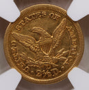 1846-D $2.50, Gold Quarter Eagle, DAHLONEGA Mint, NGC AU-55, Store Sale