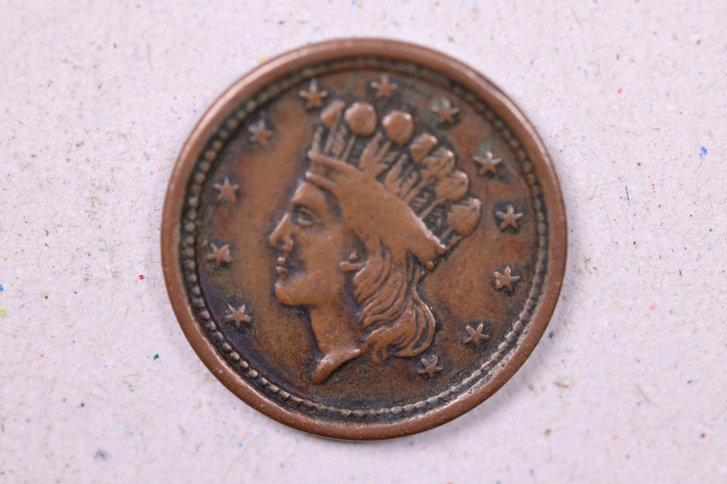 1861-64., Civil War Token., Circulated Condition., Store#0997