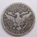 1913-D Barber Quarter, Very Good Circulated Coin, Store
