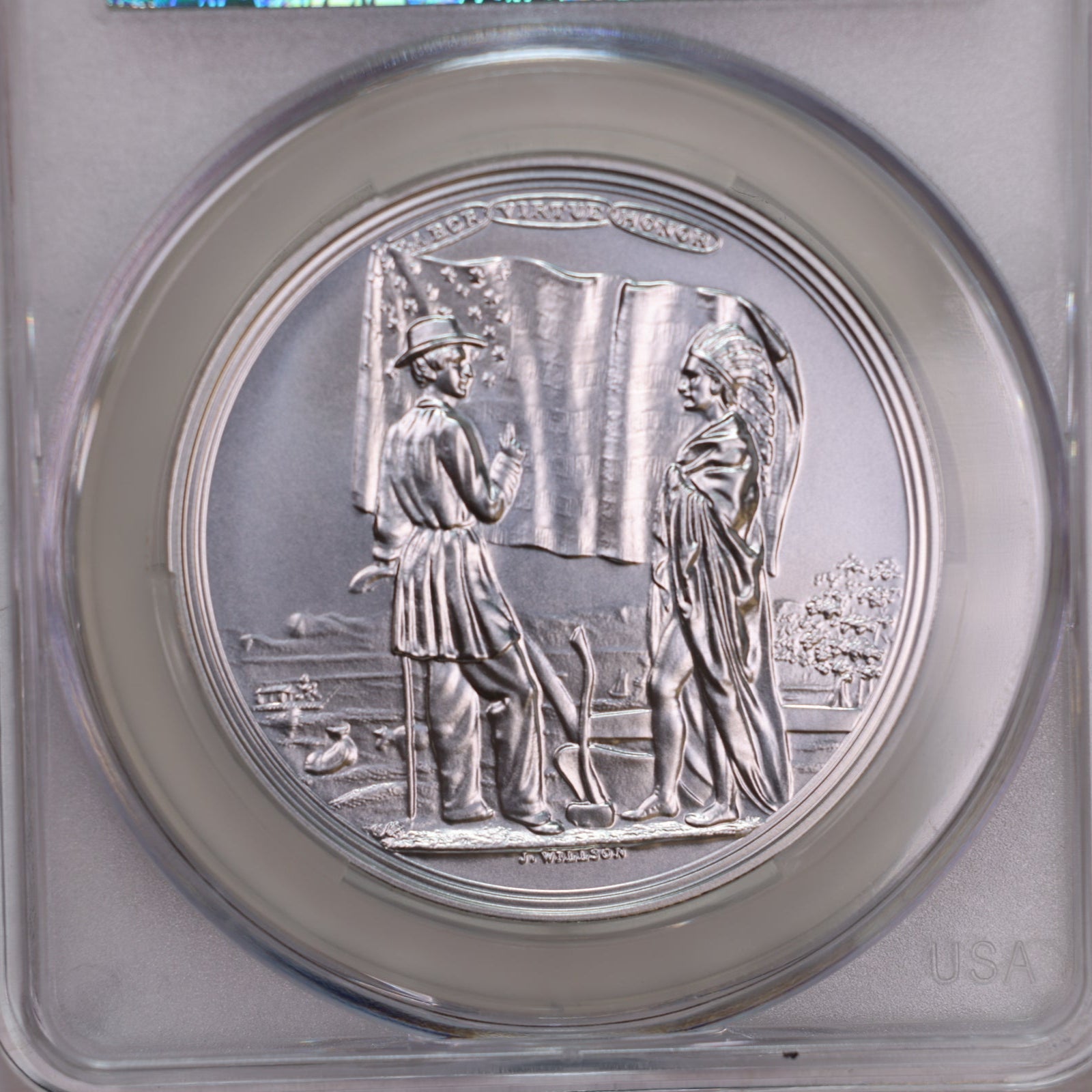 2023 James Buchanan "1857", U.S. Mint Silver Medal, CAC MS70, Store GMC119