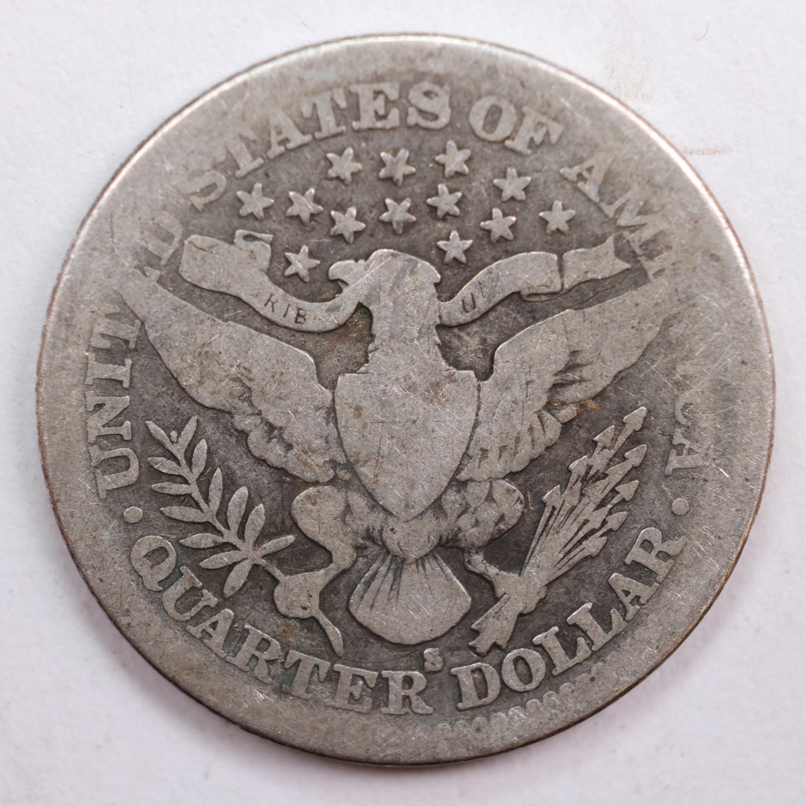 1912-S Barber Silver Quarter, Good+ Circulated Collectible Coin, Store #QR725