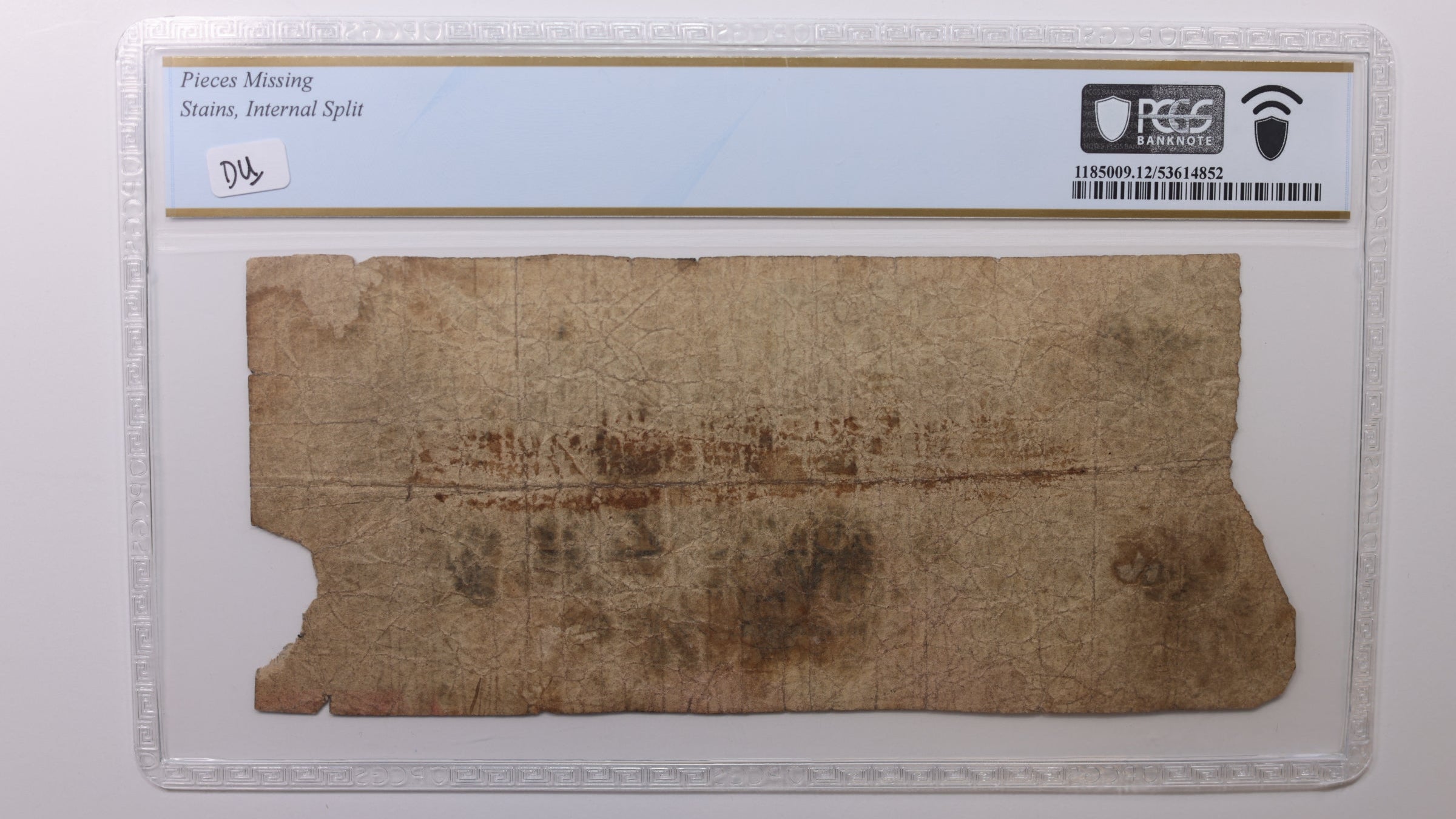 1852 $5, Washington, D.C. Obsolete Currency , PCGS F-12, STORE #GDC075.