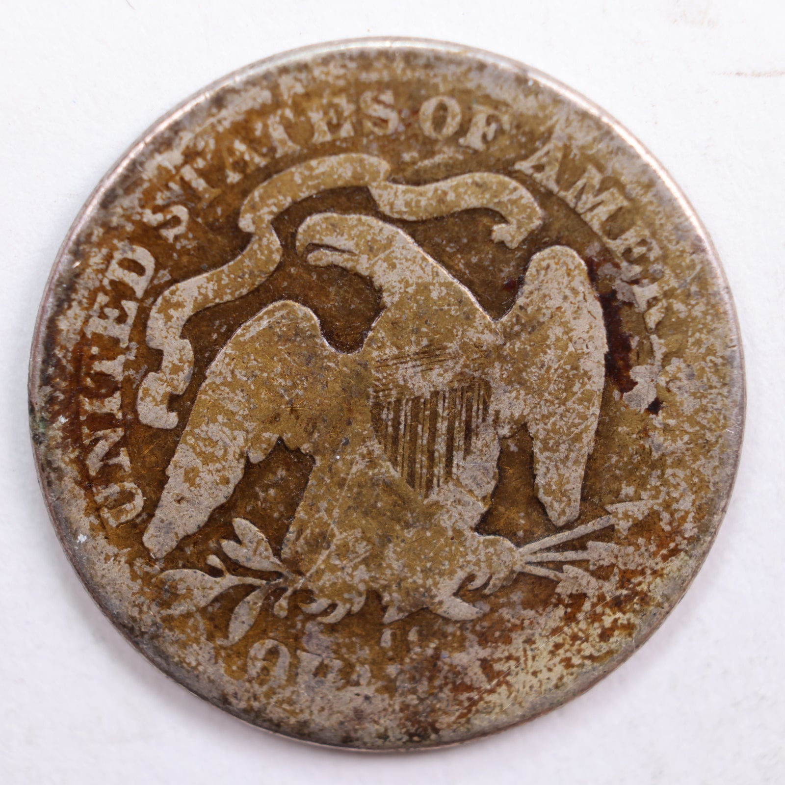 1877-CC Seated Liberty Quarter, Good Circulated Coin, Store #QR728