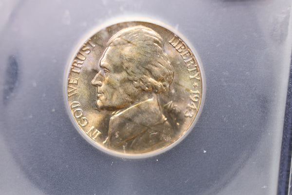 1943-D Jefferson Silver Nickel. ICG Certified,. Store Sale #S015010