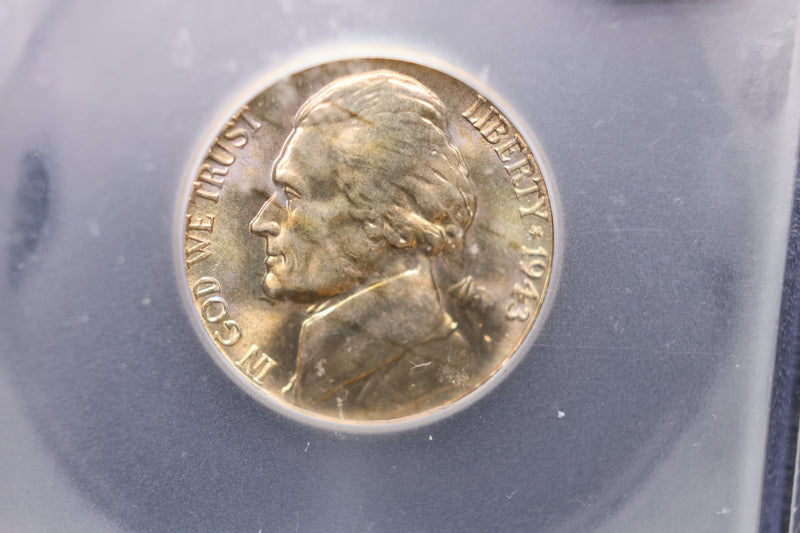 1943-D Jefferson Silver Nickel. ICG Certified,. Store Sale