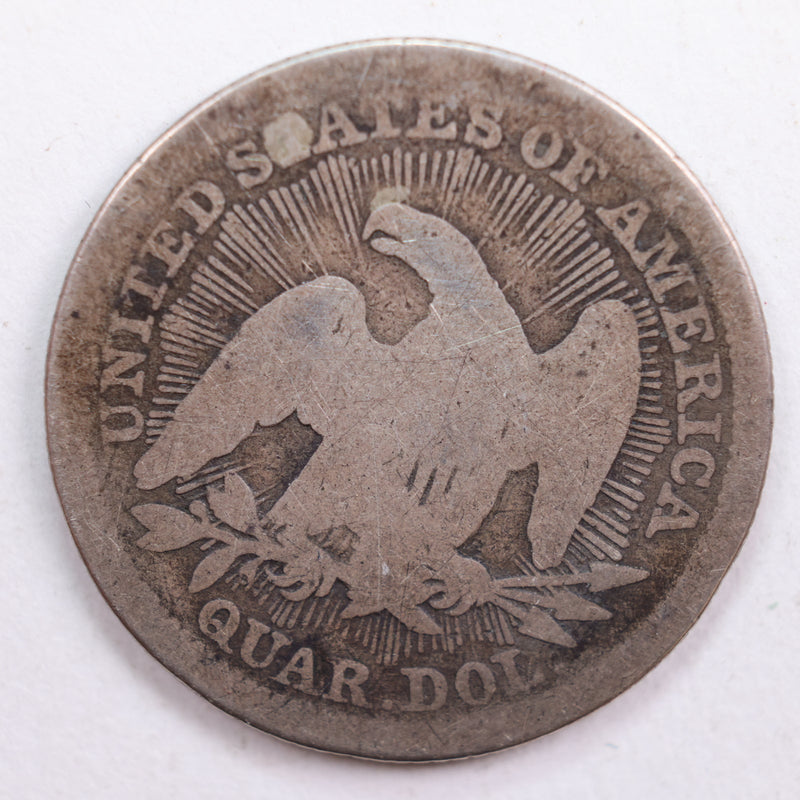1853 Seated Liberty Quarter, Very Good Circulated Coin, Store