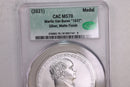2021 Martin Van Buren., "1837"., U.S. Mint Silver Medal., CAC MS70., Store GMC121