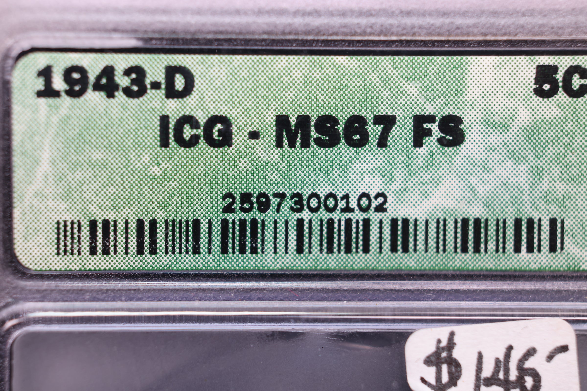 1943-D Jefferson Silver Nickel. ICG Certified,. Store Sale #S015010