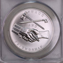 2021 Martin Van Buren., "1837"., U.S. Mint Silver Medal., CAC MS70., Store GMC121