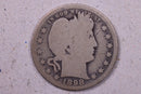 1898-O Barber Silver Quarter., Good-Very Good., Store
