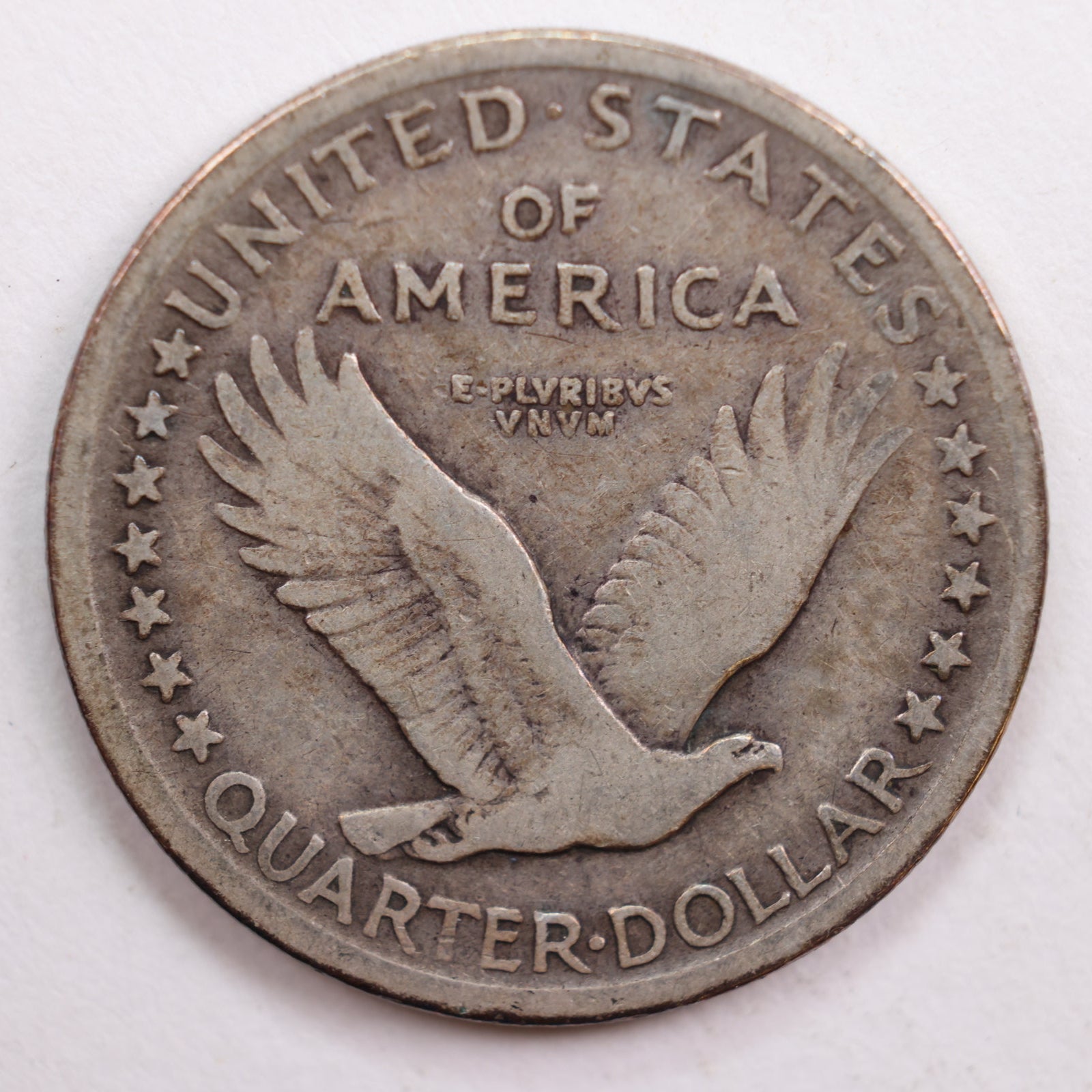 1917 T1 Standing Liberty Silver Quarter, Very Fine Circulated Coin, Store #QR727