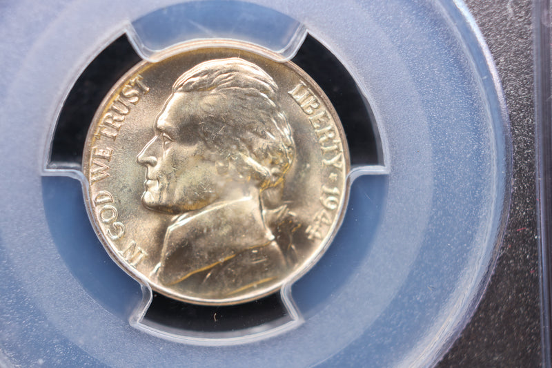 1944-P Jefferson Silver Nickel. PCGS Certified,. Store Sale