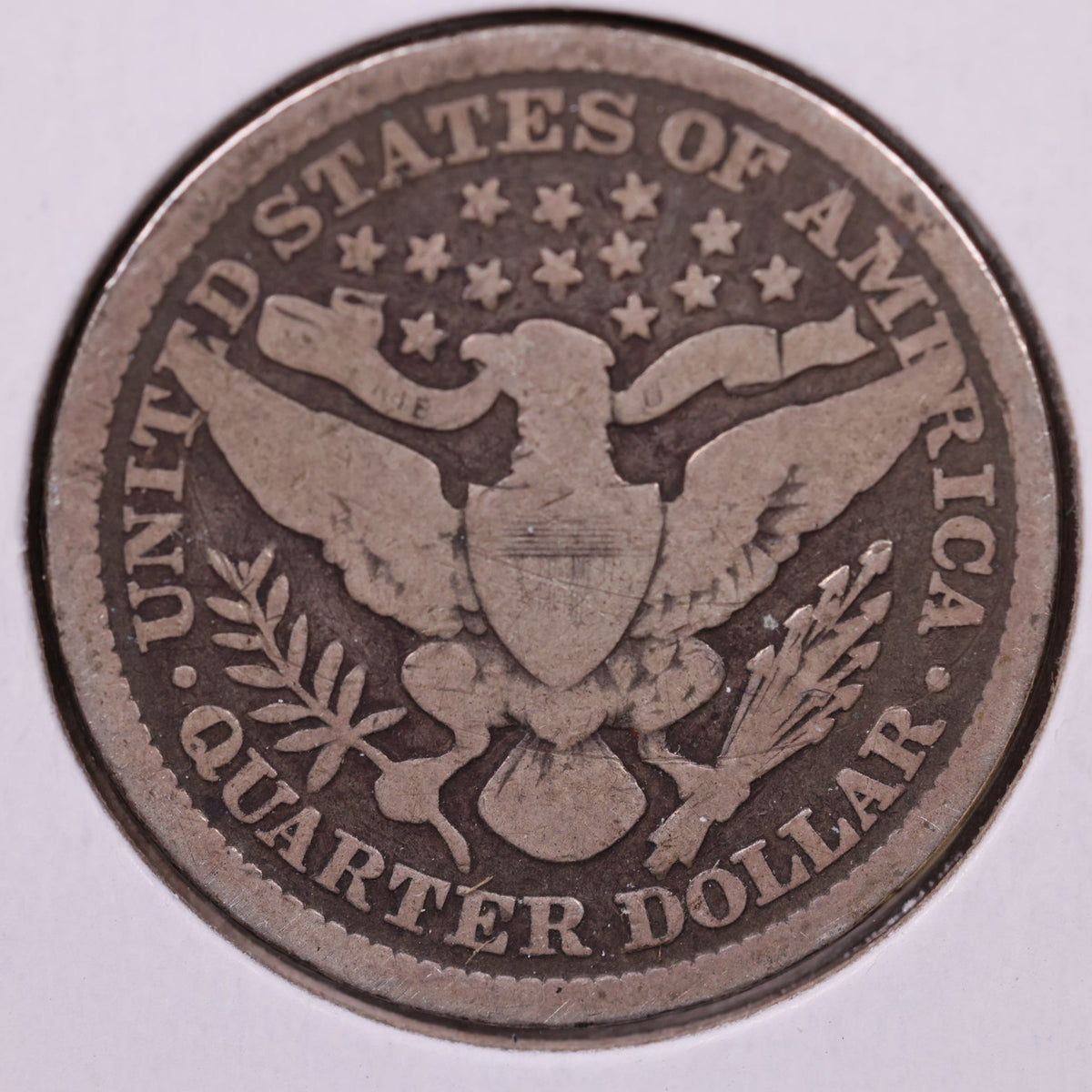 1892 Barber Quarter, Very Good Circulated Coin, Store #QR1807