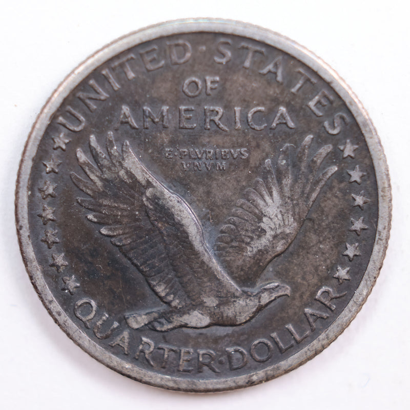 1917 T1 Standing Liberty Quarter, Extra Fine Circulated Coin, Store