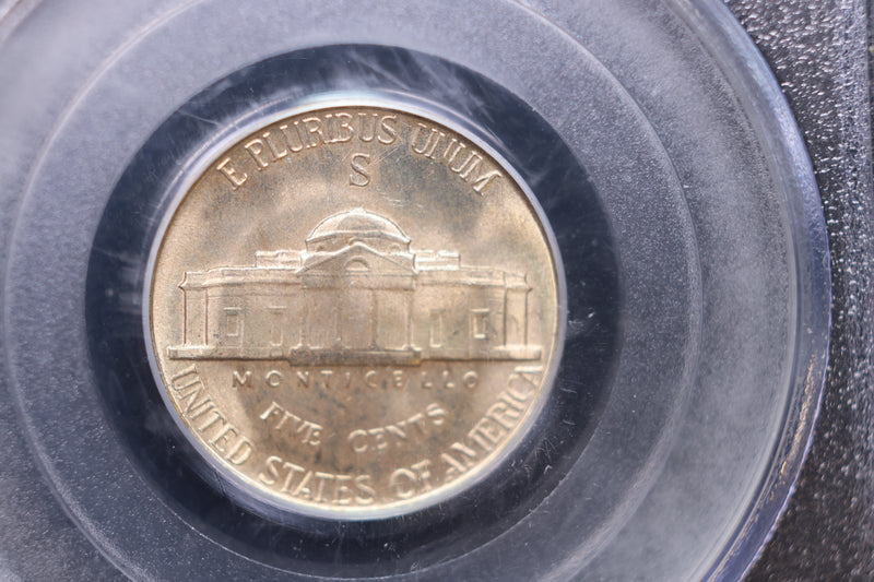 1944-S Jefferson Silver Nickel. PCGS Certified,. Store Sale