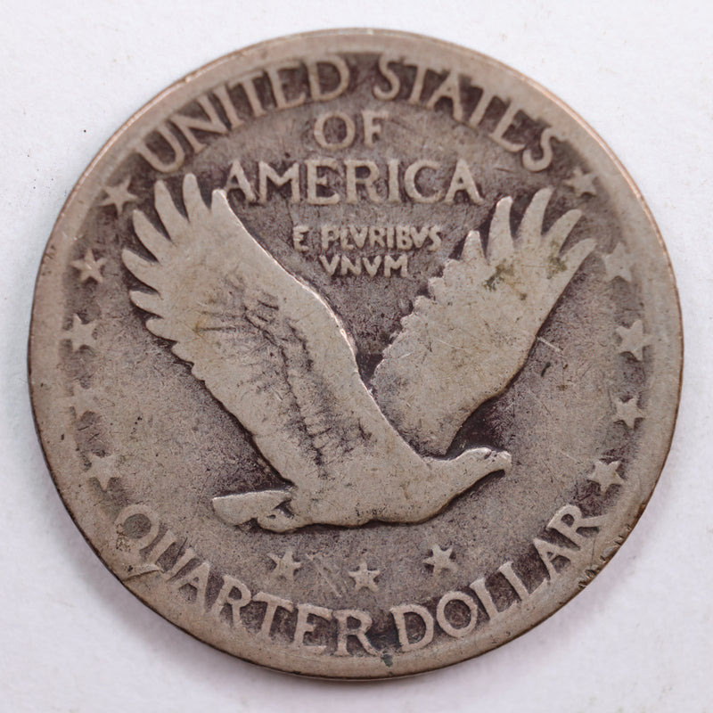 1927-S Standing Liberty Quarter, Very Good Circulated Coin, Store