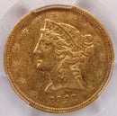 1842-D $5, Gold Half Eagle, Small Date, Circulated Coin, PCGS XF-45, Store Sale