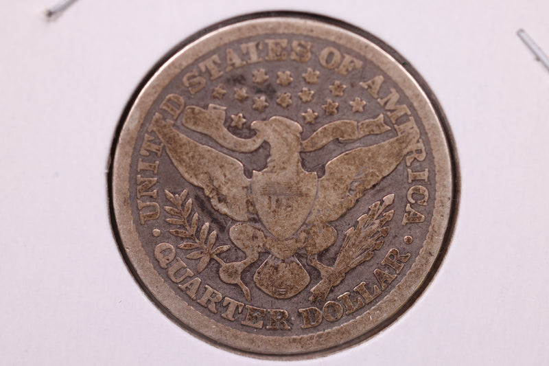 1895 Barber Silver Quarter., Very Good, Circulated Coin., Store