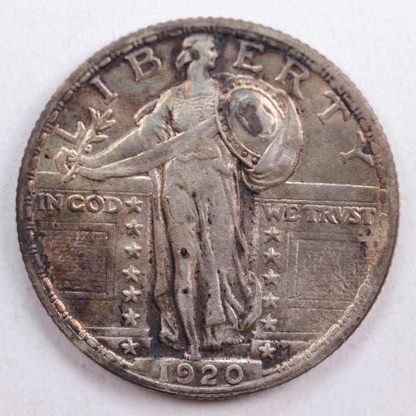 1924 Standing Liberty Quarter, Abt Uncirculated Coin, Store #QR737