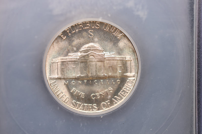 1945-S Jefferson Silver Nickel. ICG Certified,. Store Sale