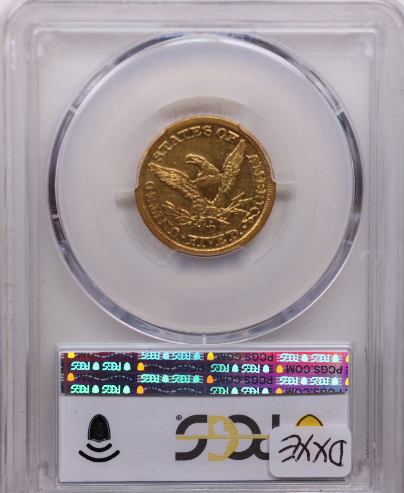 1845-D $5, Gold Half Eagle, Circulated Coin, PCGS XF-40, Store Sale #G0150.