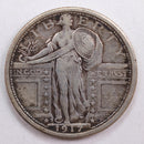 1917-S T1 Standing Liberty Quarter, Extra Fine Circulated Coin, Store