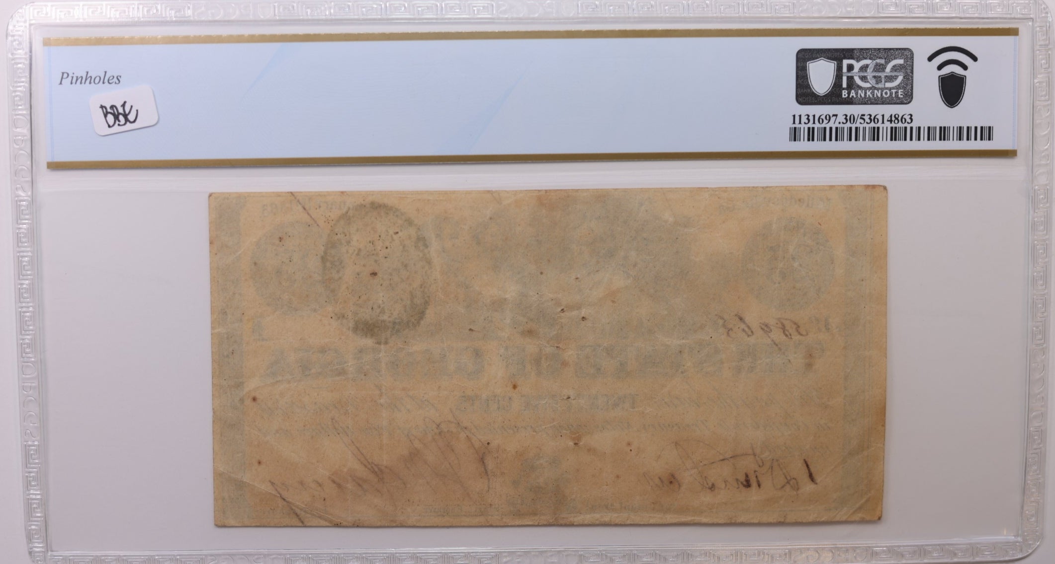 1863 25 Cents, Milledgeville, GA. Obsolete Currency., PCGS VF30, Store #GGA002