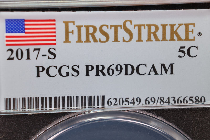2017-S Jefferson Nickel Proof Strike. PCGS Certified,. Store Sale