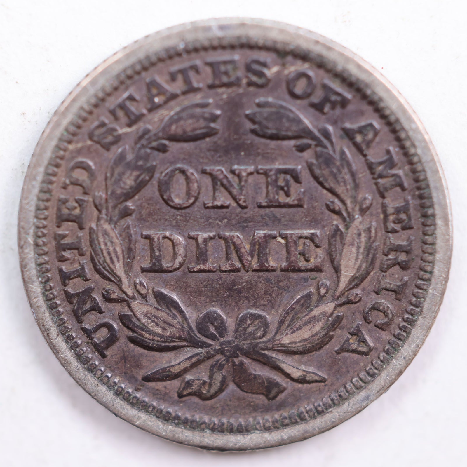 1850 Seated Liberty Dime, Abt Uncirculated Coin, Store #DE527