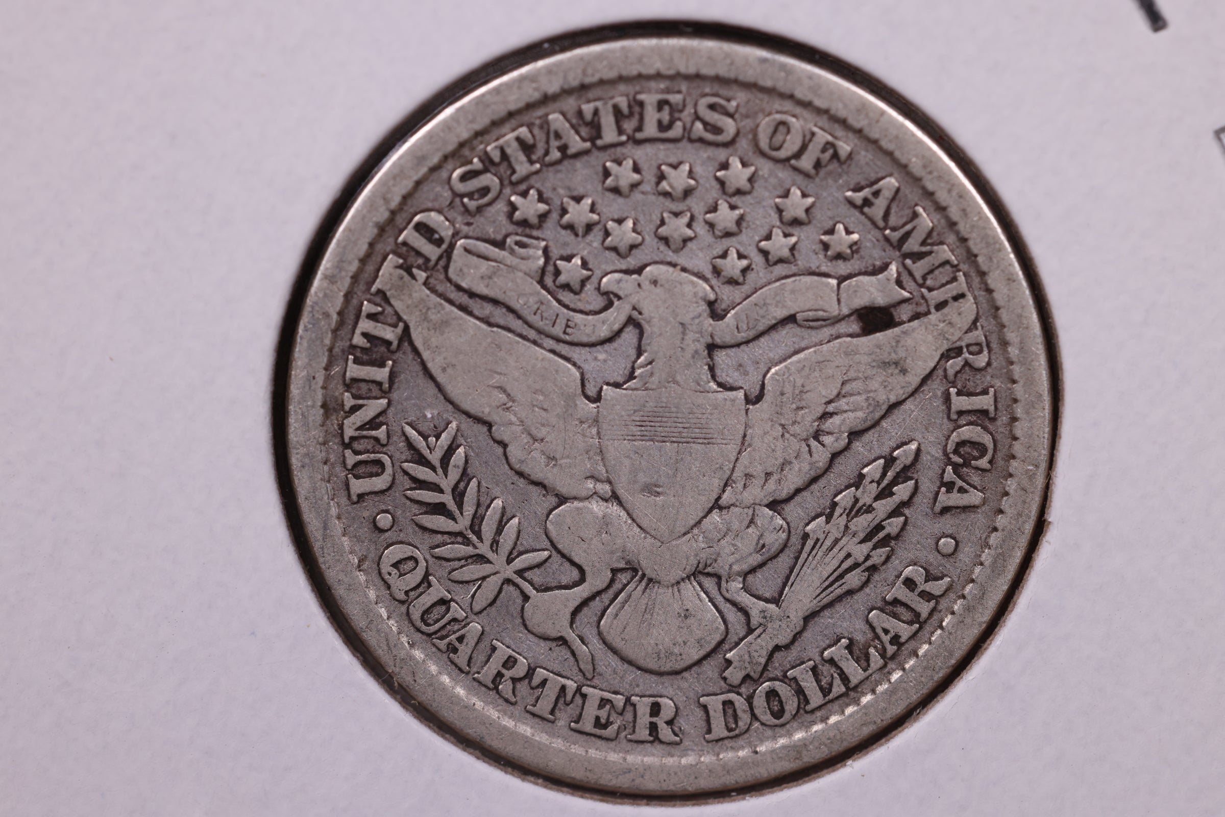 1898 Barber Silver Quarter, Very Good Circulated Coin, Store#QR1502